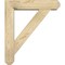 Ekena Millwork Traditional Craftsman Rough Sawn Bracket w/ Offset Brace, Douglas Fir, 6"W x 24"D x 28"H BKT0604X24X28TRA04RDF - alternate 4